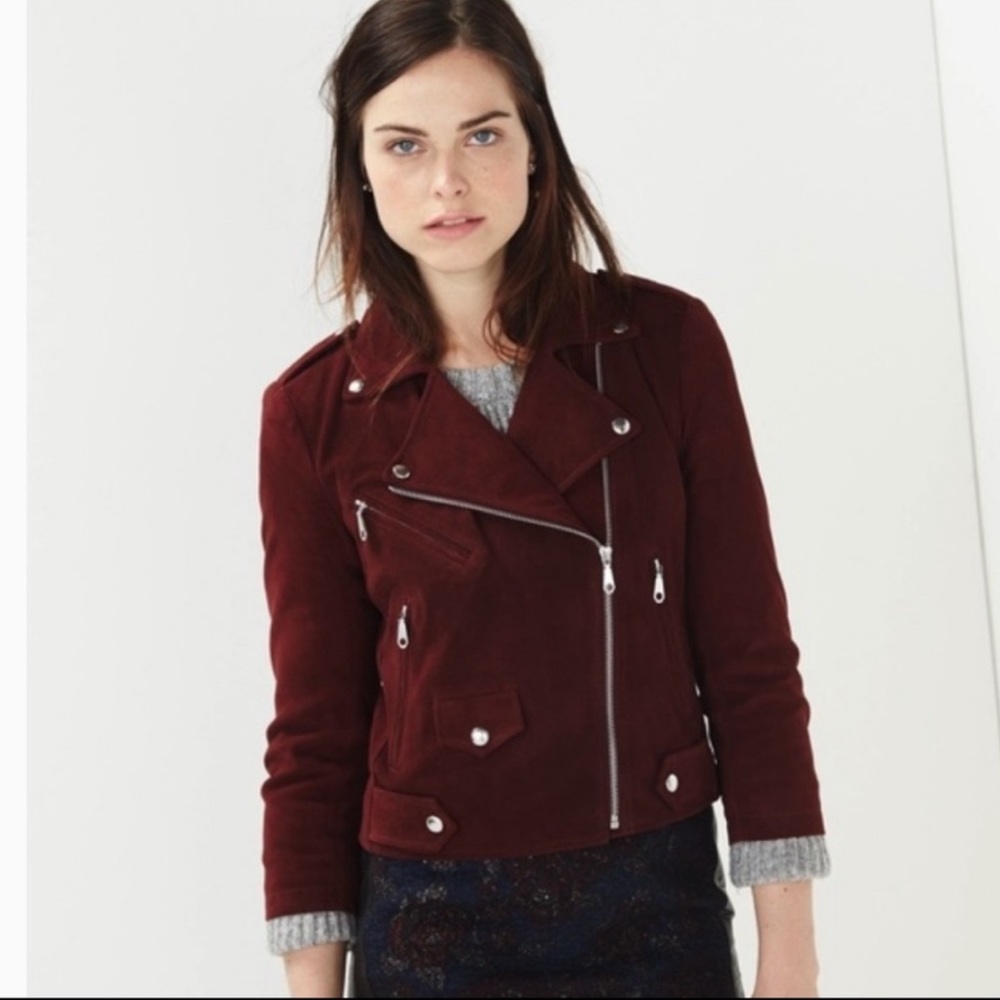 Rebecca Minkoff Suede Moto Jacket